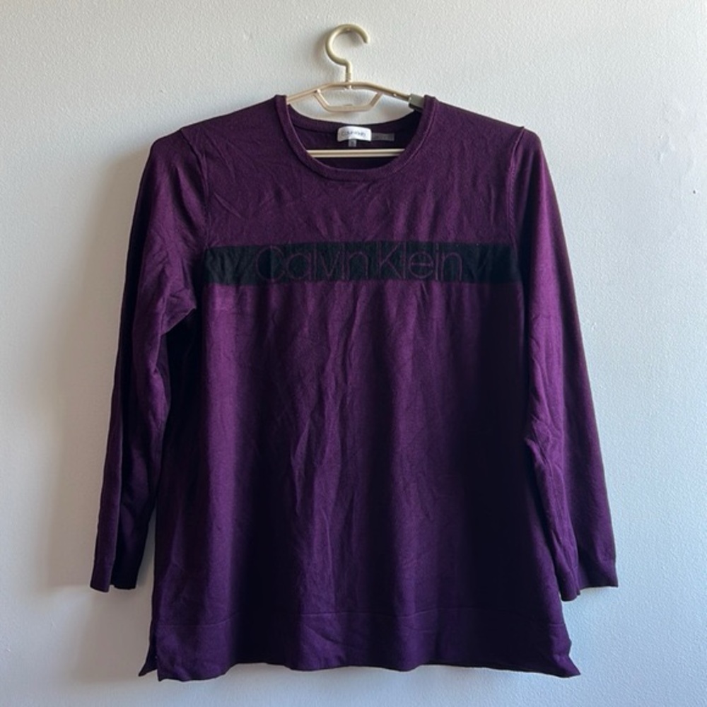 Purple Calvin Klein Sweater XL